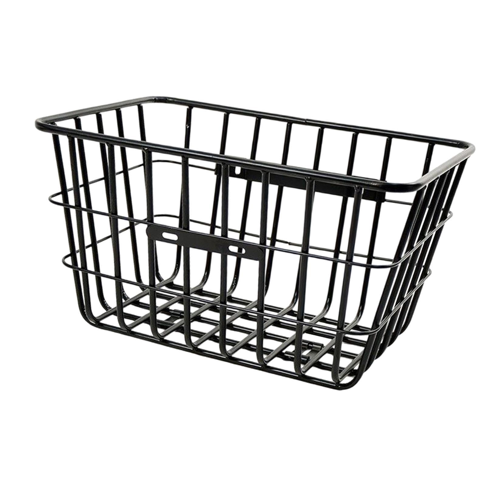 Panier Avant de Vélo Grande Capacité en Fer Robuste, Compatible avec La Plupart des Vélos et Vélos électriques, pour VTT.