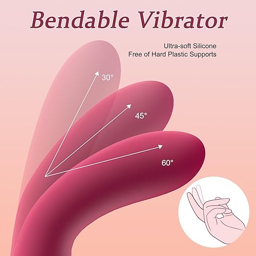 Miniatura 9 de Consolador vibrador para punto G, con 10 modos de vibración, potente masajeador de silicona suave para la vagina, clítoris y estimulación anal