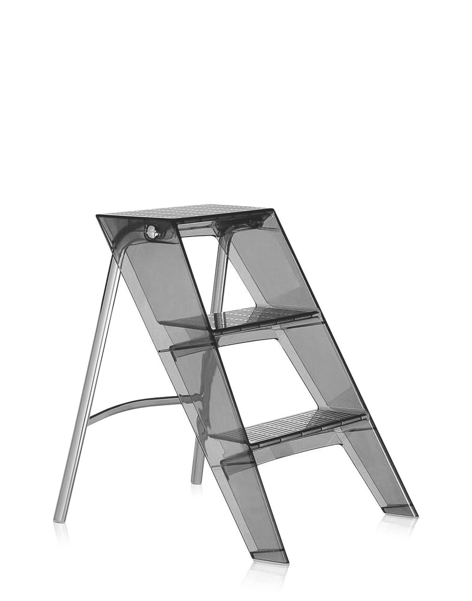 Kartell Upper, Échelle Pliable, H 60 cm, Fumé