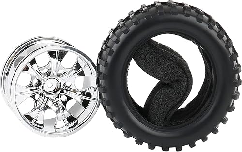 Miniatura 3 de Juego de neumáticos y ruedas RC (4 piezas) - Neumáticos Monster Truck escala 110 de 0.472 in hexagonal para Traxxas Stampede, Arrma, Redcat, llantas