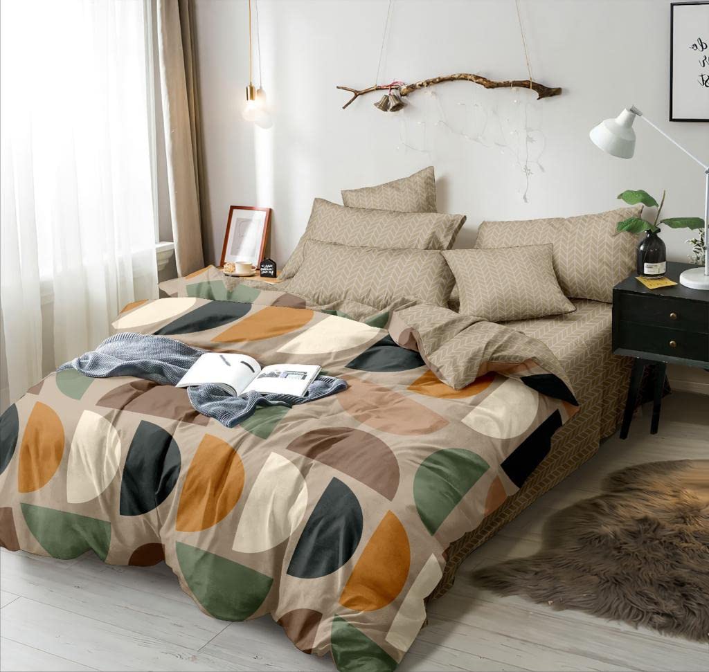 Super Premium Quilt Cover Single Bed with Zipper Blanket/Comforter/Duvet Cover King Size Glace Cotton Warm Stuff (King Size Dohars) 60x90 Inches KB- 08-image-16