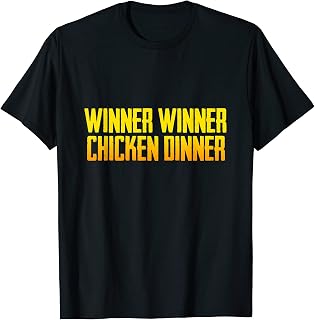Winner Winner Chicken Dinner Black Men's Modern Sports T-Shirt