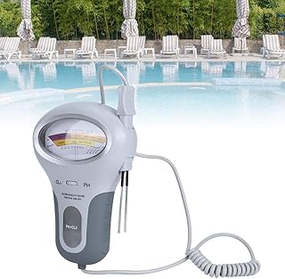 Jadpes Testador de qualidade de água, portátil, digital 2 em 1, detector de água para piscina, teste de qualidade da água e cloro de pH para monitor de análise de piscina, spa, análise de bebida