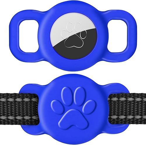 Dynmeow Paquete de 1 soporte para collar Airtag de gato, soporte elástico de silicona para Airtag para cachorros y perros pequeños, soporte