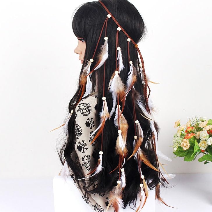 Cheap Women Feather Headband Hair Comb Clips Indian Boho Hair Band Headpiece Bohemian Tassel Cheap Women Feather Headband Hair Comb Clips Indian Boho Hair Band Headpiece Bohemian Tassel