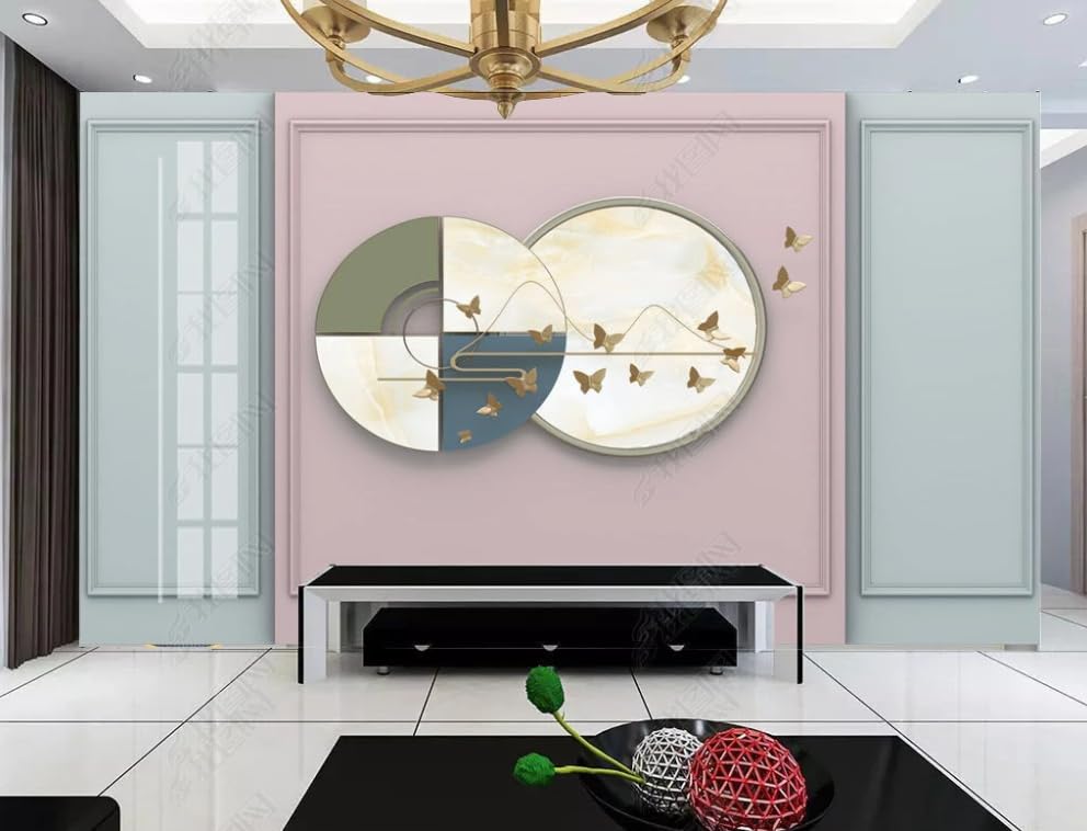 Papier peint intissé coffret lumière luxe papillon poster géant
