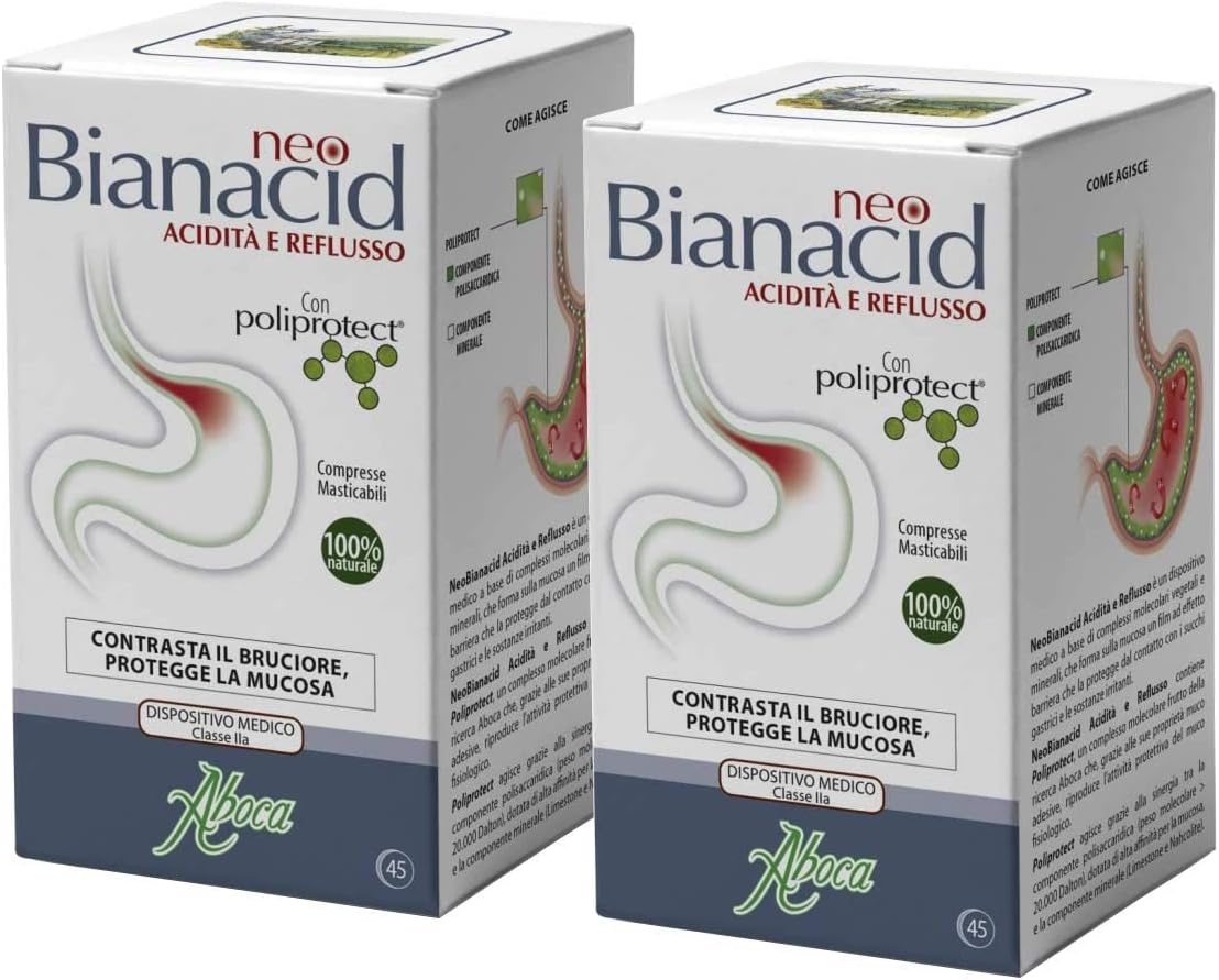 Aboca Neobianacid 2 Packs of 45 Tablets