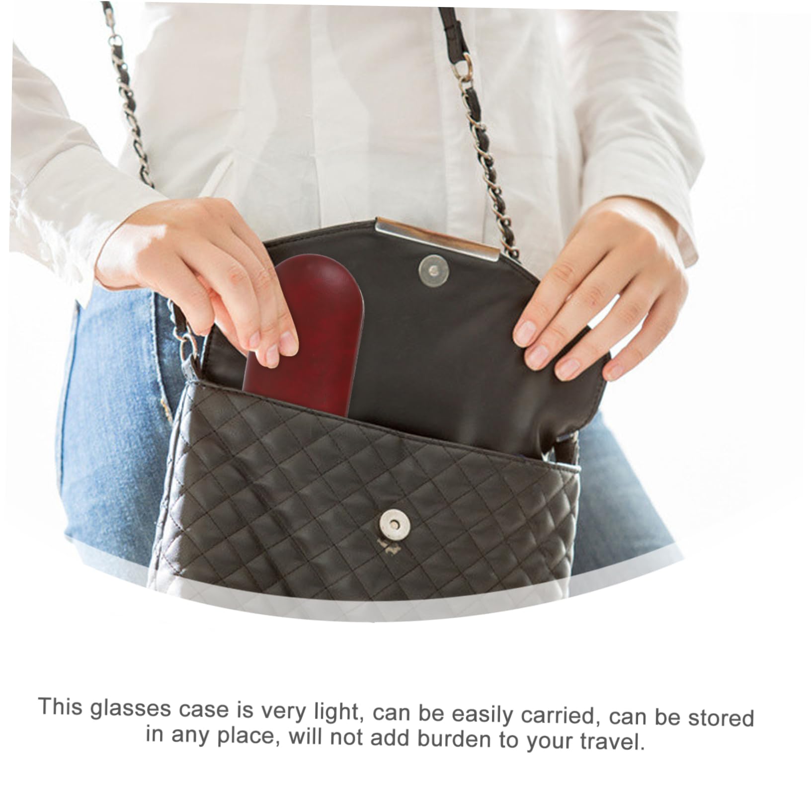 PACKOVE 5juegos Estuche De Gafas Profesional y Estuche De Diseño Portátil De Doble para y Elegante