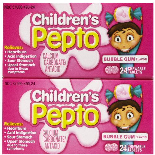 Pepto-Bismol Children's Chewable Tablets - Bubble Gum - 24 ct - 2 pk