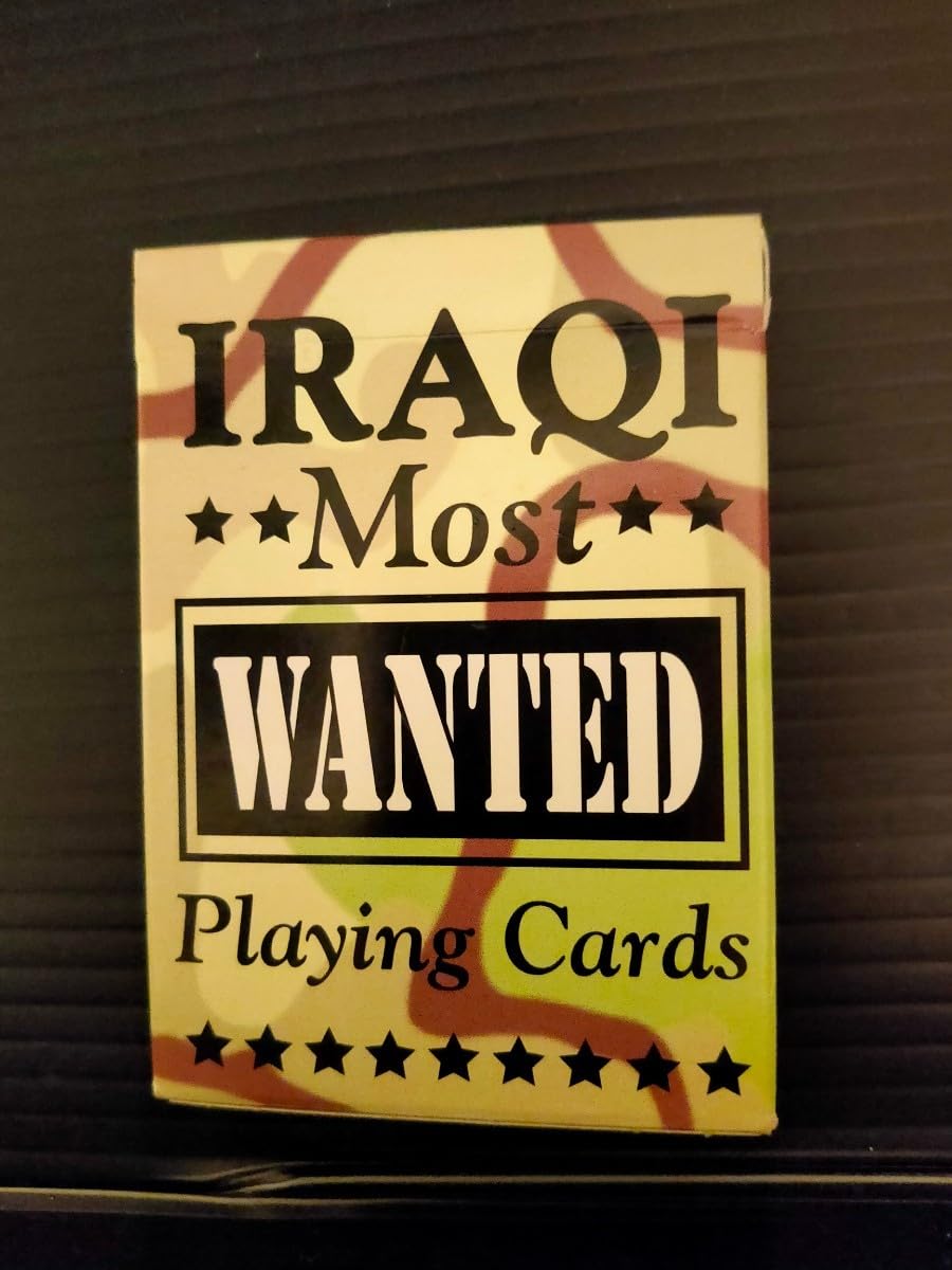 Amazon.co.jp: レア当時物 戦争 お尋ね者フセイントランプ IRAQ