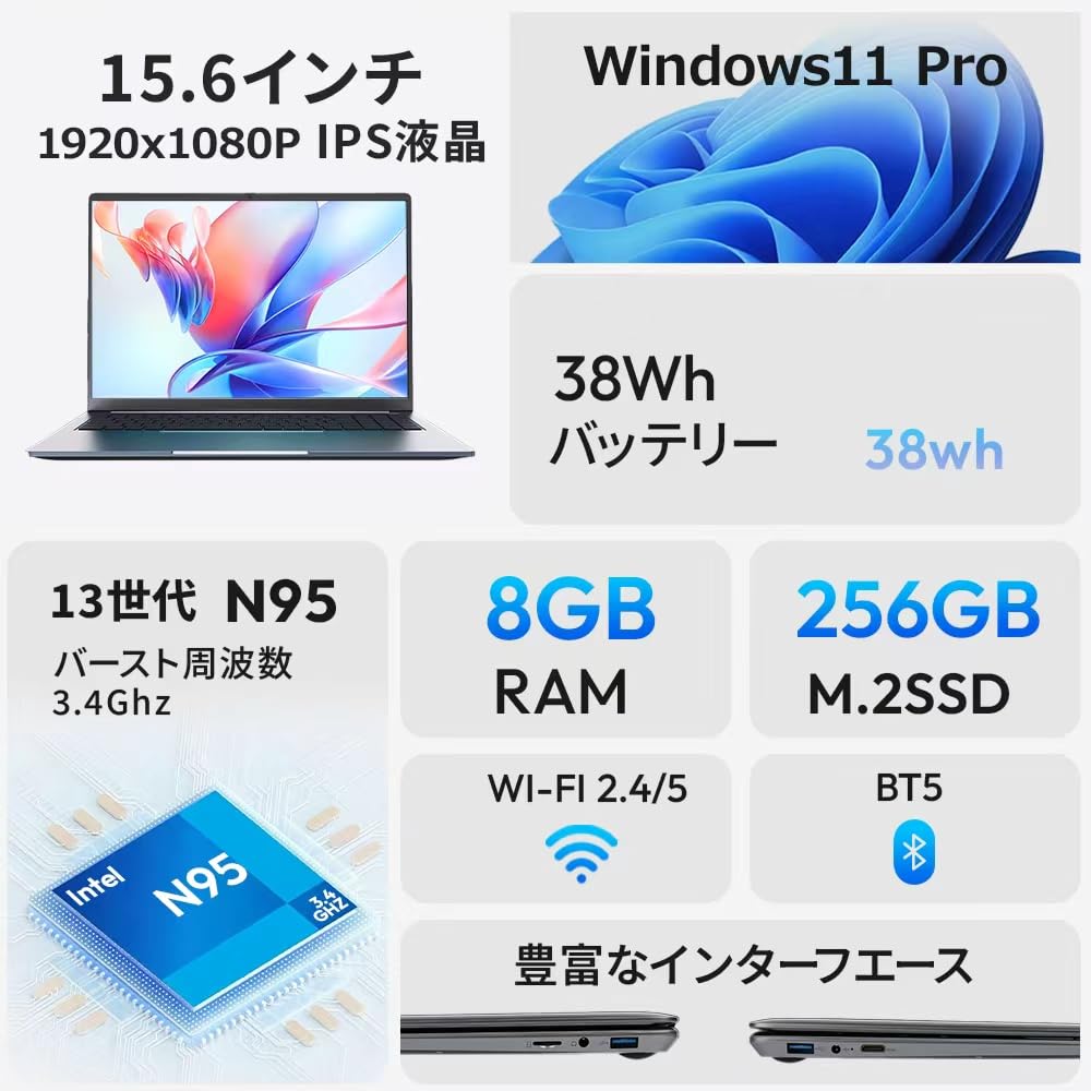 未来を変える快適さ。最新Windows11 ノートパソコンがあなたを待っています Amazon.co.jp: 【2025最新型】ノートパソコン 第13世代 15.6型