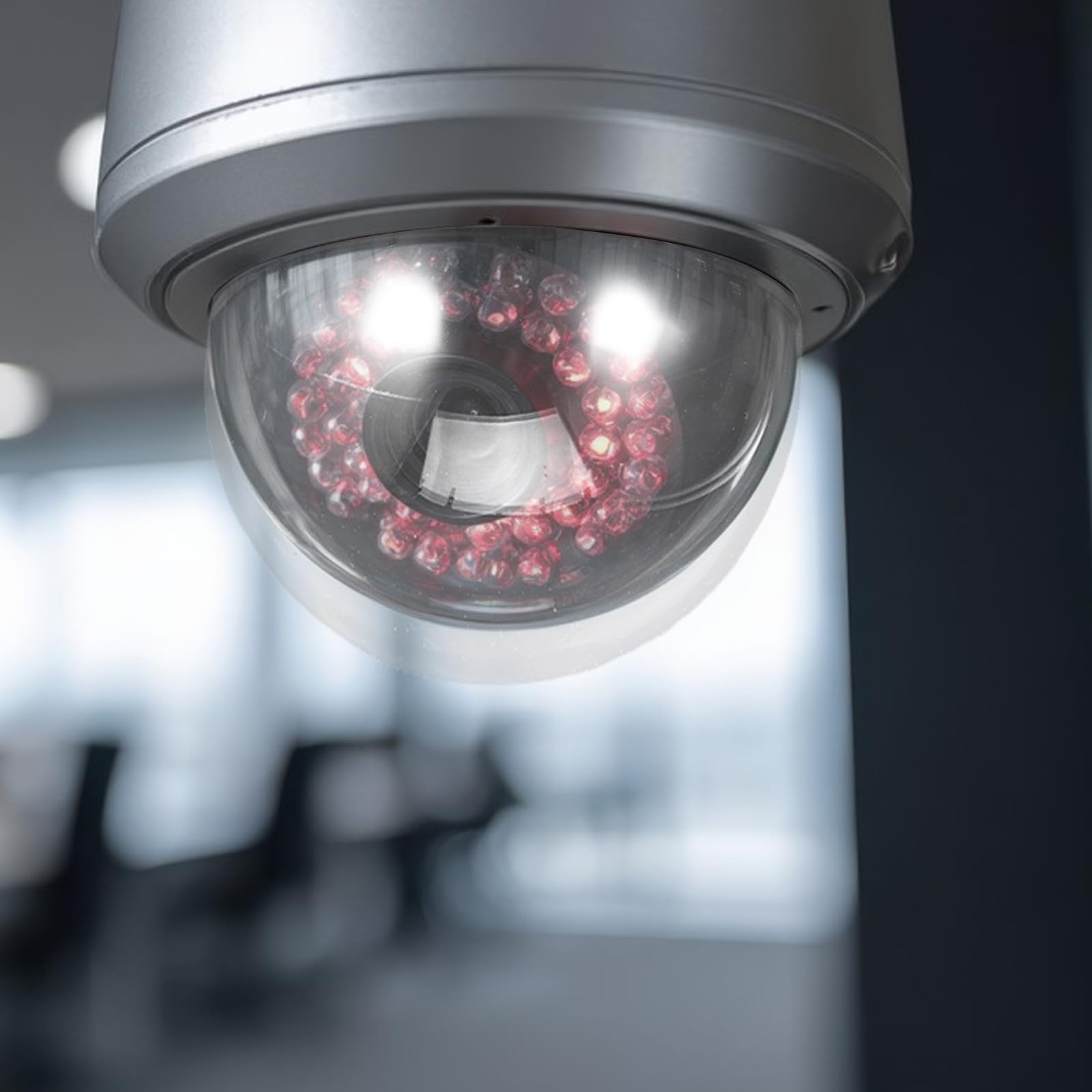 DOITOOL Copertura per telecamera di sicurezza - Copertura per telecamera a cupola da 3,8'' in acrilico trasparente resistente alle intemperie - Protezione per alloggiamento a cupola per