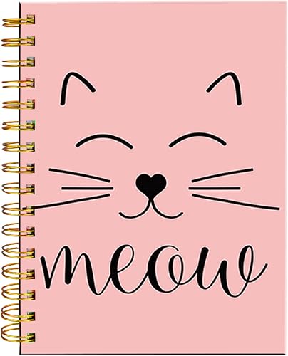 iampanda Cuaderno de diario en espiral, encuadernación fuerte de doble alambre con papel de primera calidad para niñas y mujeres, diseño divertido