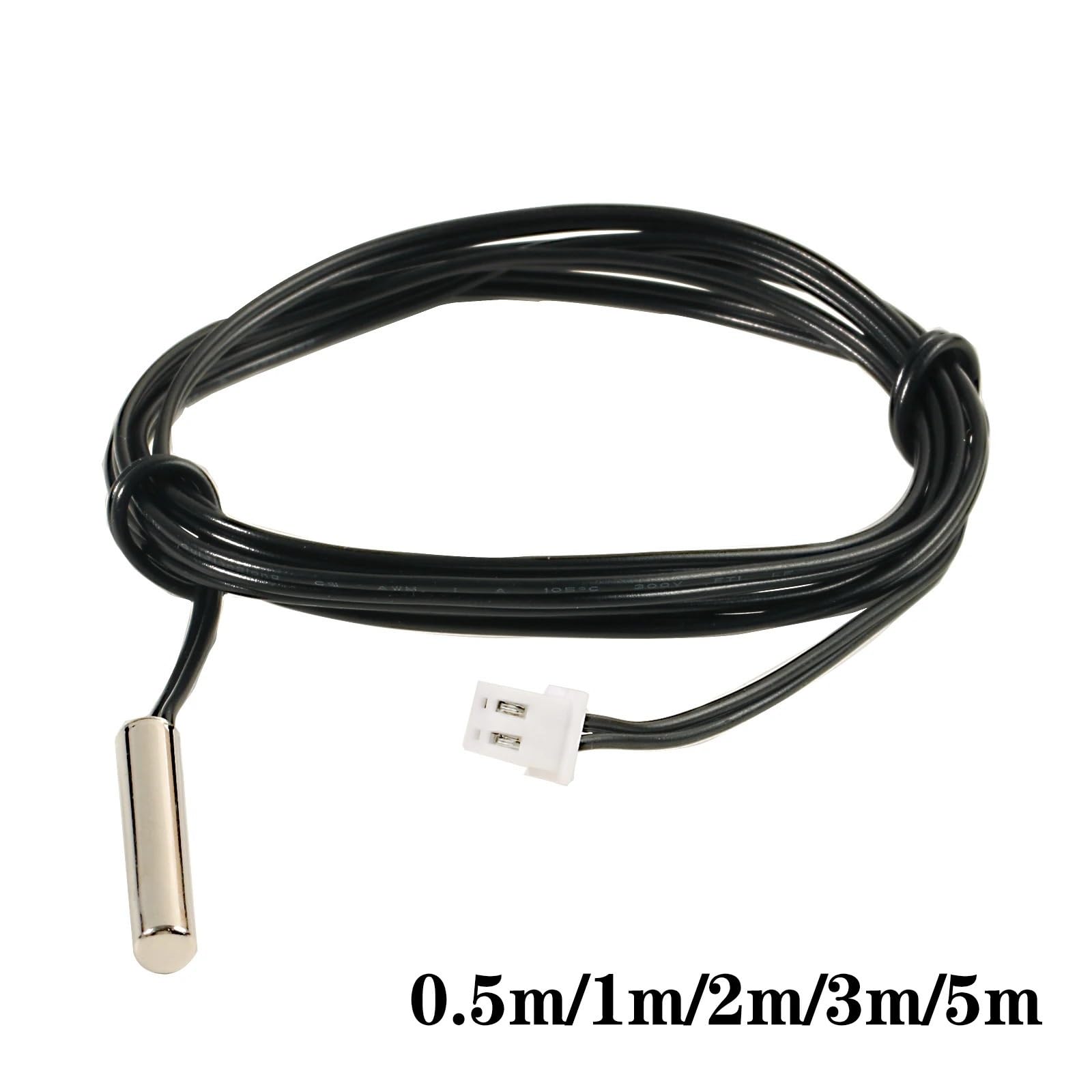 10 szt. 3950 NTC czujnik temperatury wodoodporny przewód sondy 10K 1 m/2 m/3 m/5 m W1209 W1401 X5,24-2P kabel (3 m)