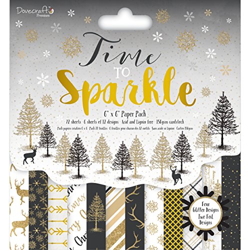 Dovecraft Time To Sparkle Papel Pack 6 