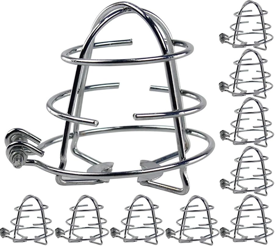 TooCust 10 Pack DN15 Fire Sprinkler Head Guard Cage Protector Fire Extinguishing System Sprinkler Bracket Protective for 1/2inch