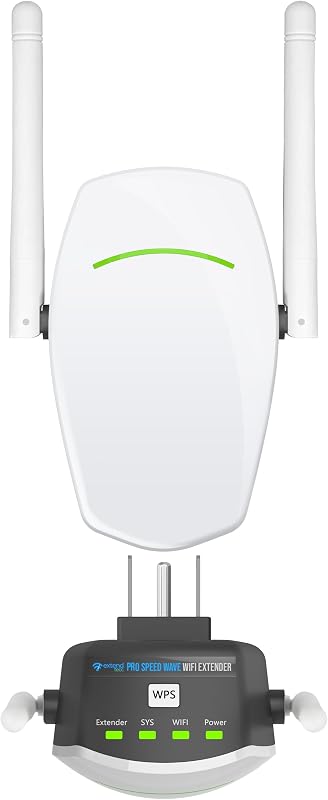 Speed Wave WiFi Extender ExtendTecc Pro WiFi 6 Range Extender Booster | Signal Booster Dual-Band 1.8 Gbps Amplifier, Up to 2,100 sq ft & 64 Devices, Plug-in Wireless Repeater, Ethernet Port