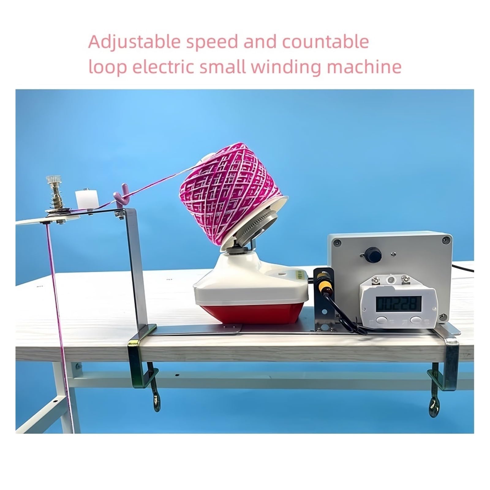 Macchina Spelafili, Piccolo avvolgitore Elettrico for Filati di Lana e Cashmere con velocità Regolabile for la Divisione l'intreccio
