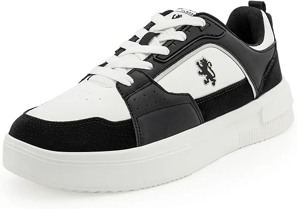 Red Tape Men's Retro Fashion Sneakers, Lightweight Chunky Platform Low Top Men's Shoes, Casual Lace-Up Dress Shoes, Cushioned Insole, Non-Slip Sole, Ideal for Travel, Office & Daily Wear