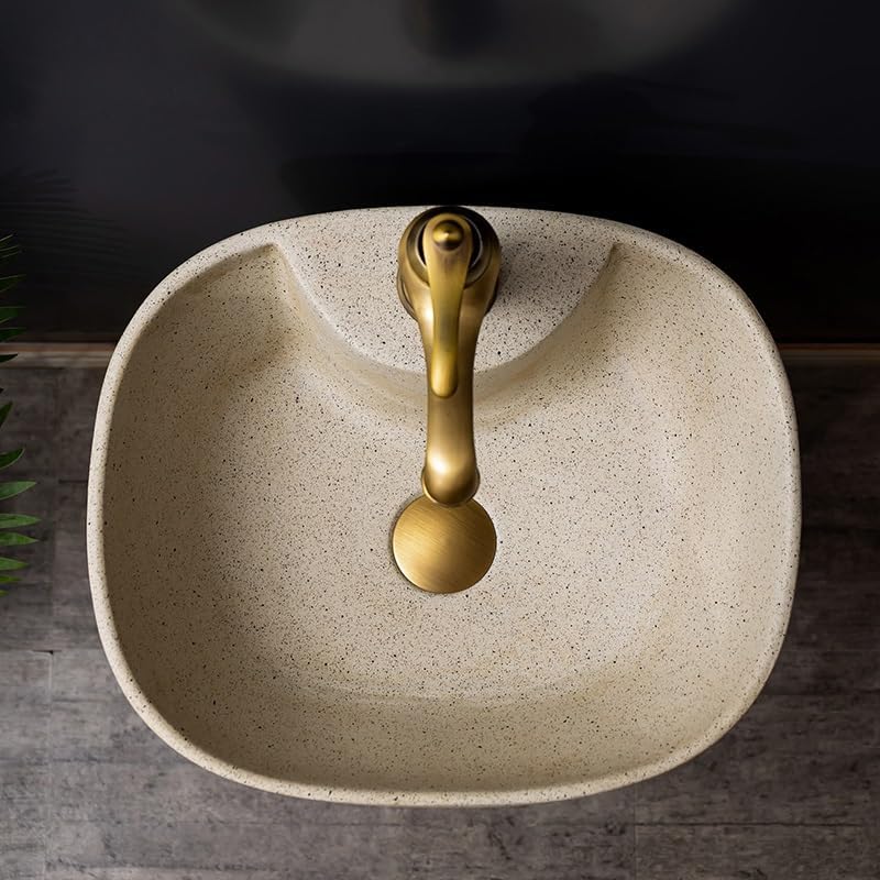 Pedestal Sinks Home Balcony Column Sink Wash Basin Ceramic Garden Bathroom (A)
