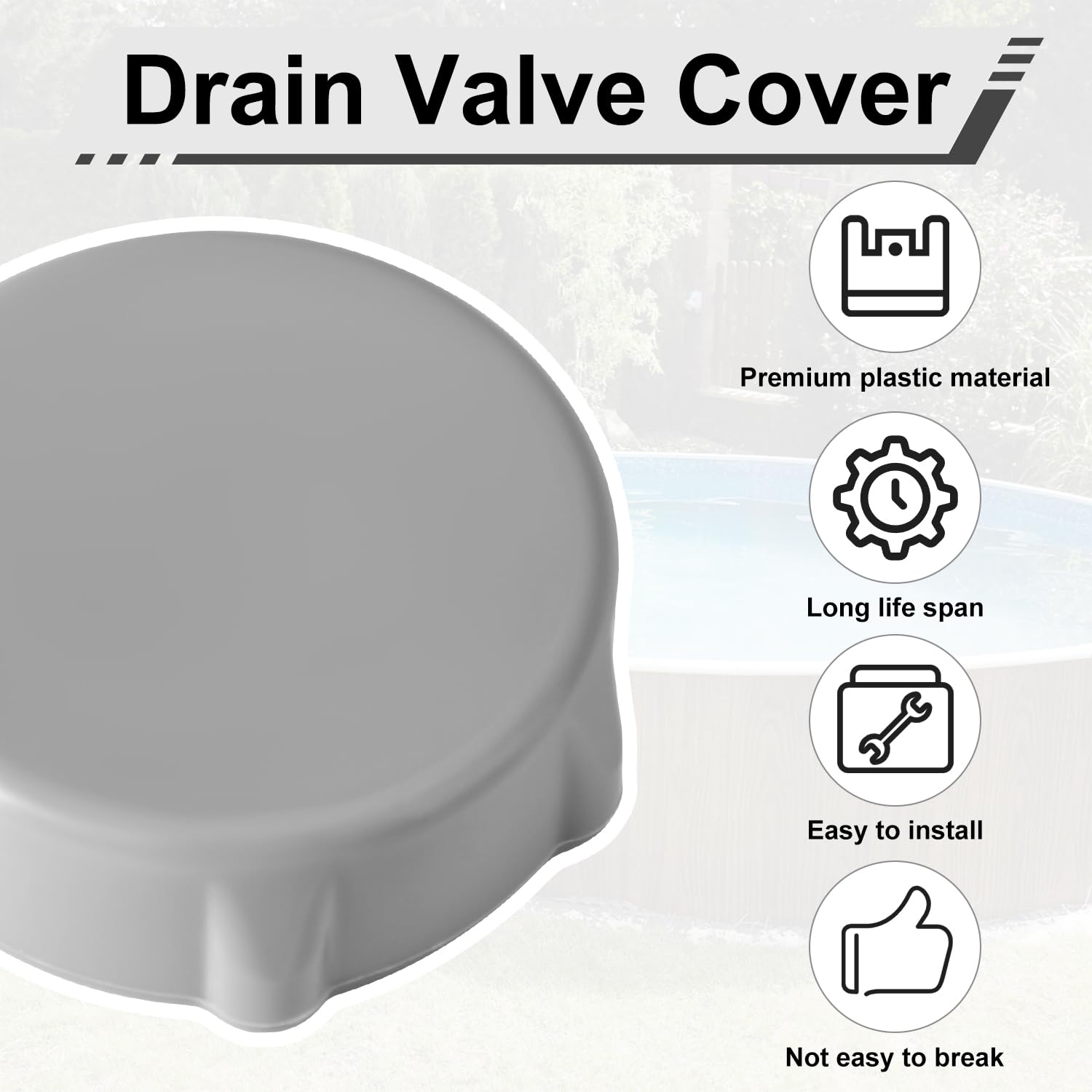 Bouchon Vidange Piscine Remplacement Compatible avec Coleman Piscines P01006