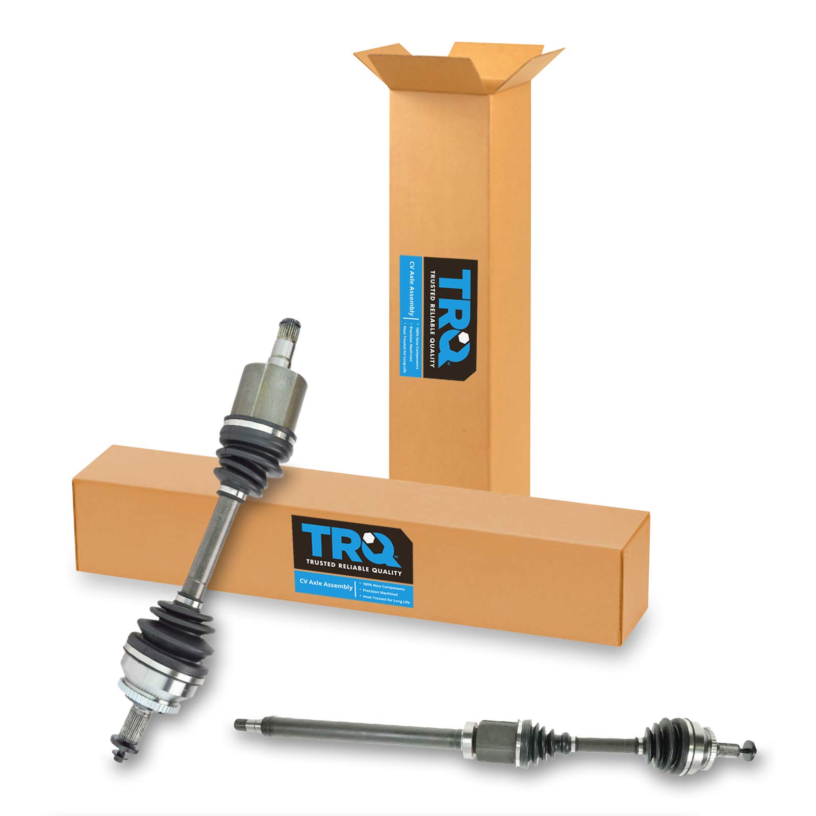 TRQ Complete CV Joint Axle Shaft Front Pair 2pc Compatible with Volvo S60 V70 Auto FWD