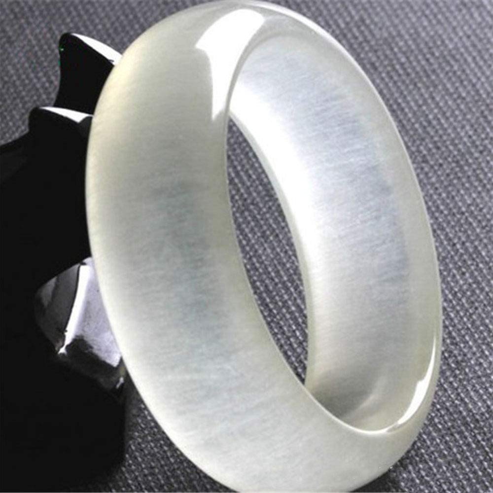 Bracciale di Giada, Braccialetto Cinese, gioielleria Giada per Donne, Bracciale Giada Giada Naturale con Scatola, 62 mm