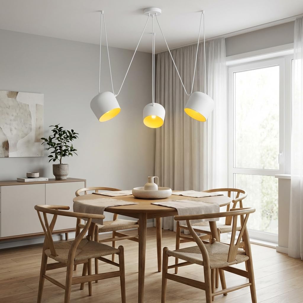 BARCELONA LED Lampada A Sospensione Moderna Agos E27 Bianca