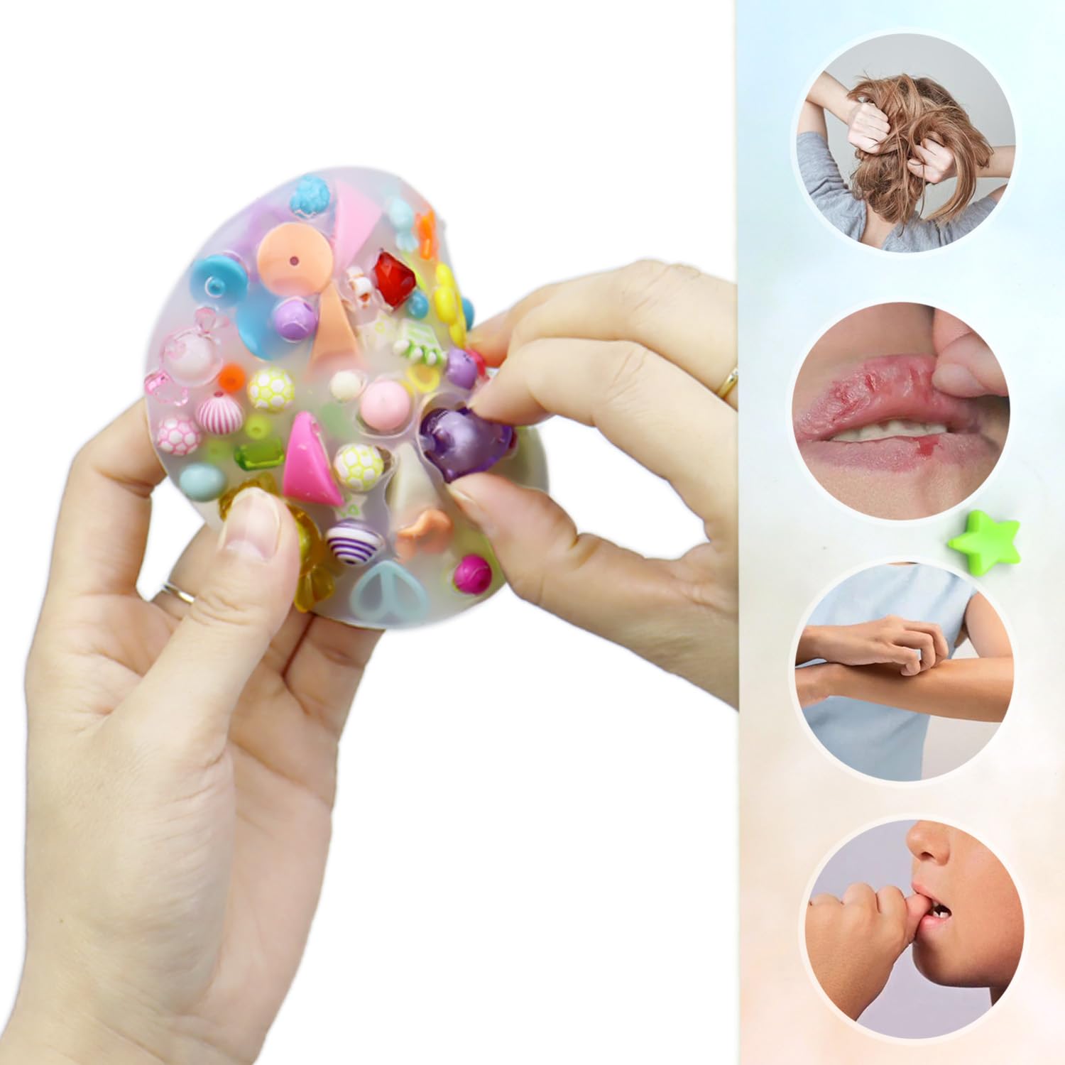 Lot de 2 Opercules silicones Amour et Nuages