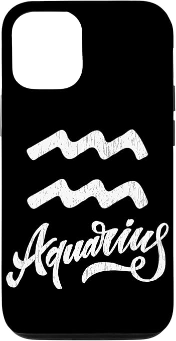 iPhone 12/12 Pro Aquarius Zodiac Sign Horoscope Astrology Case