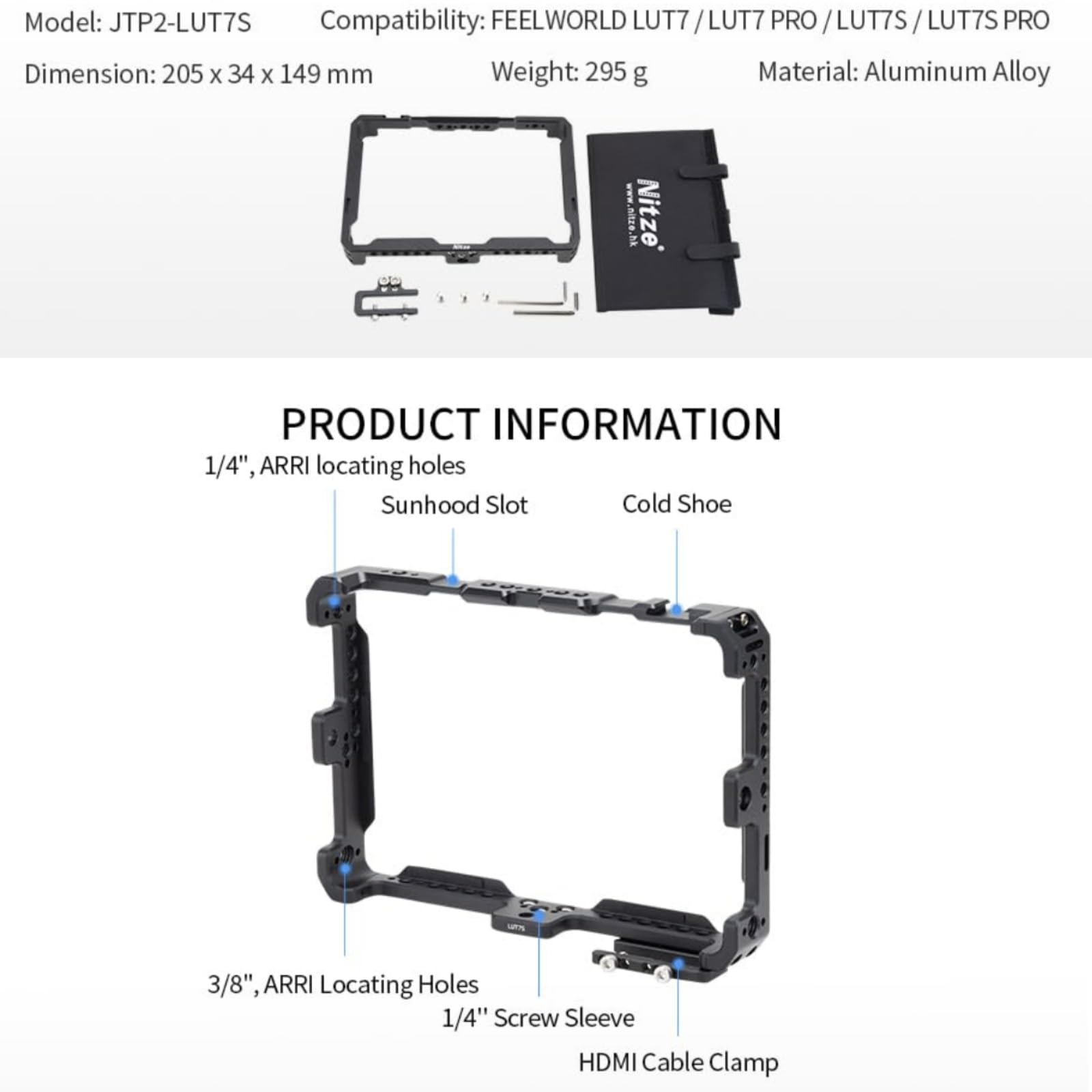 Amazon.co.jp: ノーブランド Nitze ケージ Feelworld Lut7S/LUT7 PRO