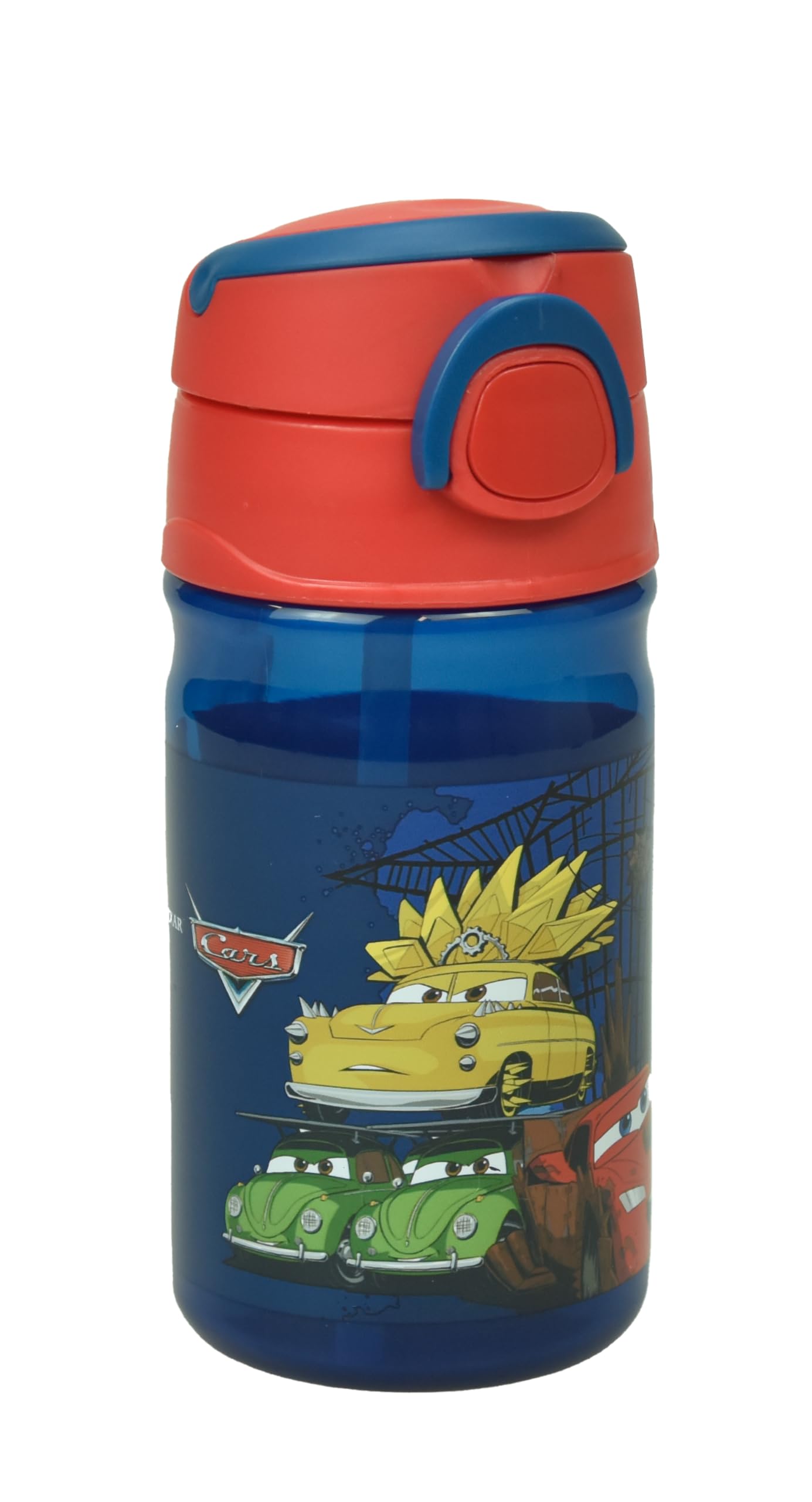OM SUPPLIES Cars Reusable Sipper Canteen Cycling Water Bottle Drink Bottle with built-in handle for Easy Carry School Lunch Kids Childrens 350ml (Cars)