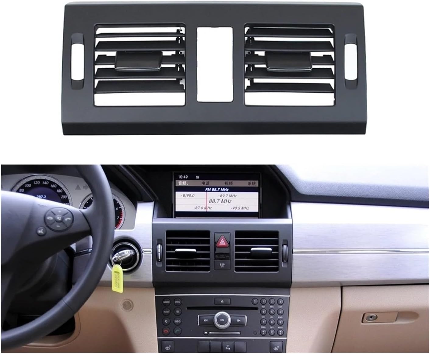 Dashboard Console Left Right Air Conditioner Vent Grill Outlet Fit for Benz 204 GLK X204 GLK220 GLK250 GLK300 GLK350(A)