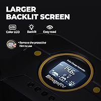 Vista 2 de BougeRV Li 20A PWM Controlador de carga solar 12V 24V, regulador de panel solar con pantalla retroiluminada, puerto USB, parámetro ajustable