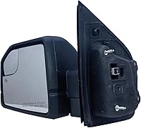 Vista 3 de Reemplazo de espejo retrovisor del lado del conductor izquierdo con textura, cubierta trasera, eléctrico y calefactado con luz de señal para Ford