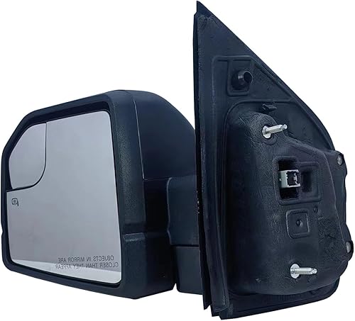 Miniatura 3 de Reemplazo de espejo retrovisor del lado del conductor izquierdo con textura, cubierta trasera, eléctrico y calefactado con luz de señal para Ford