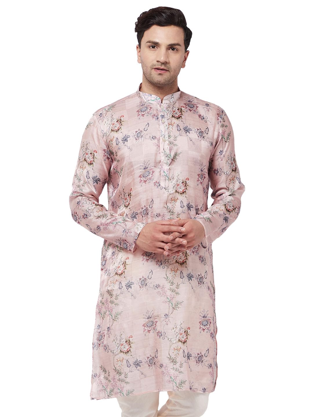 Men's Cotton Blend Kurta | Cotton Mustin Printed | Kurta for Festivals - Stylish, Comfortable - Perfect for Celebrations and Cultural Events, Navratri & Diwali