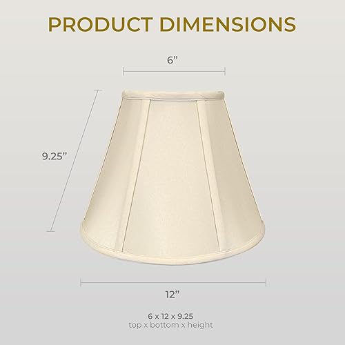 Vista 68 de Royal Designs, Inc. Deep Empire - Pantalla para lámpara (cáscara de huevo, 8 x 14 x 11 pulgadas)