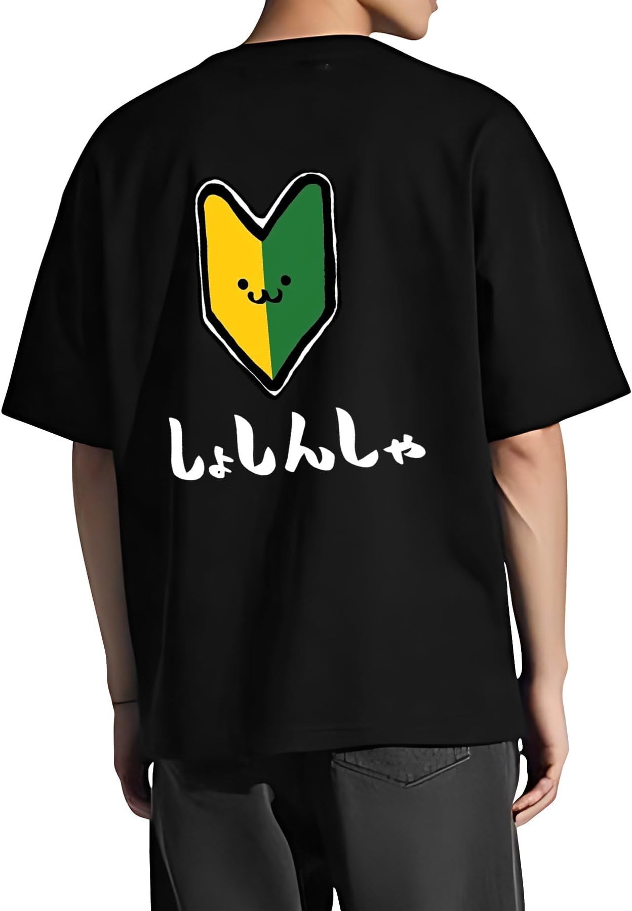 メンズ Tシャツ 半袖 100%綿 軽い 柔らかい おもしろ 200g 丸首 通気性 バックプリント 大きいサイズ カジュアル スポーツ 普段着 春夏服 男女兼用(しょしんしゃ 初心者)