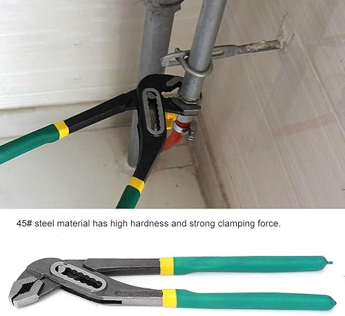 Miniatura 3 de Alicates para bomba, juego de alicates de lengüeta y ranura de acero # 45, cerraduras de canal ajustables de alta resistencia, alicates para tubo de
