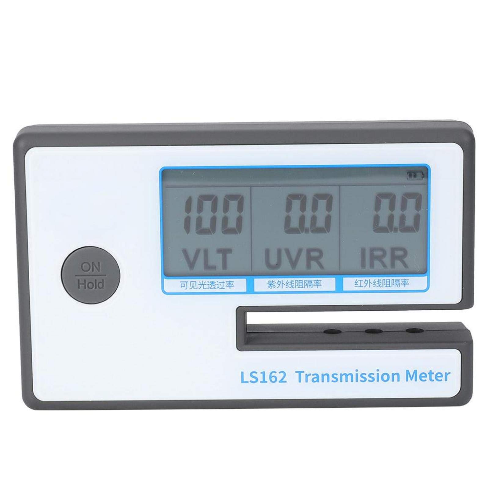 LS162 Misuratore di tinta per finestra digitale, Akozon tester di trasmissione del film solare Tester di rifiuto IR VLT UV