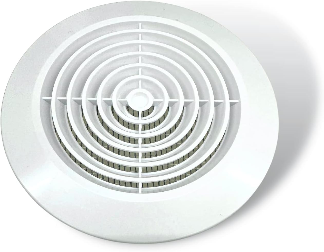 Ventilation Grille Round Chrome or White 4" 100mm Duct Extractor Fan