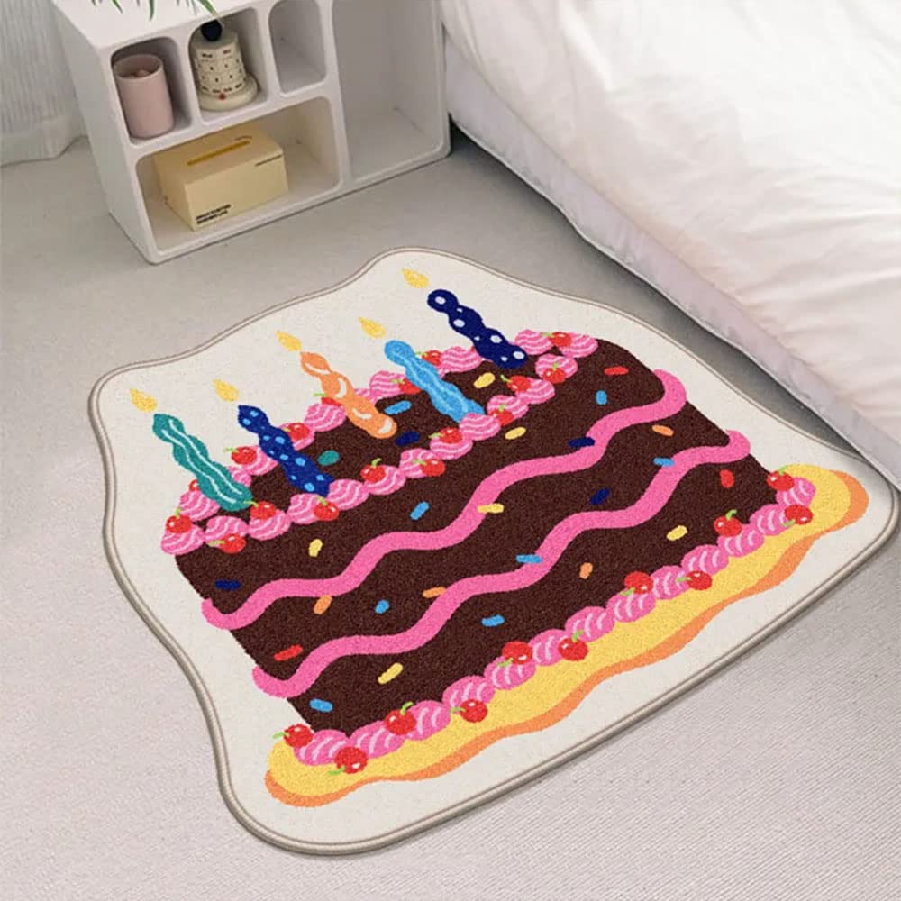 Tapis doux de chevet de 61 cm aux finitions soignées pour sublimer une décoration de chambre