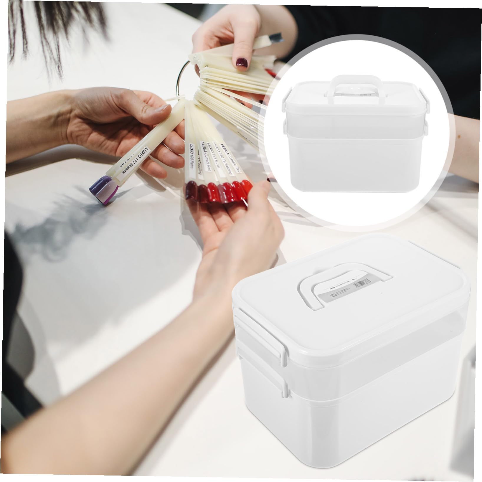 Valigetta Portautensili Portatile Per Manicure - Organizer Per Riporre Il Kit Per Unghie - Valigetta Portautensili Per Manicure Artistica E Delle Unghie