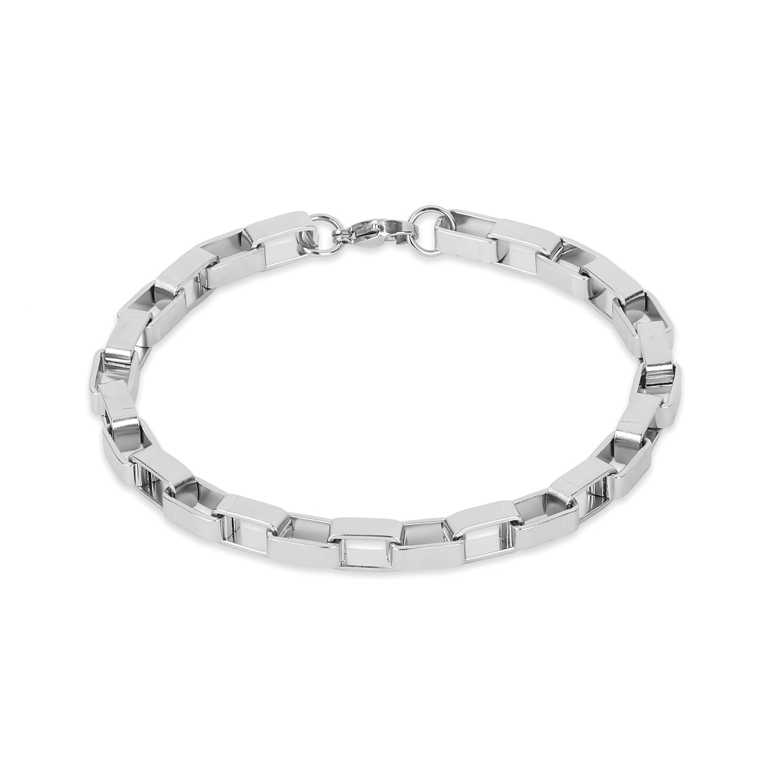 Stylish Bracelet for Men & Boys Square Box Stainless Steel Bracelet For Men Boys & Husband Birthday Gift For Man Boyfriend & Husband-image-34