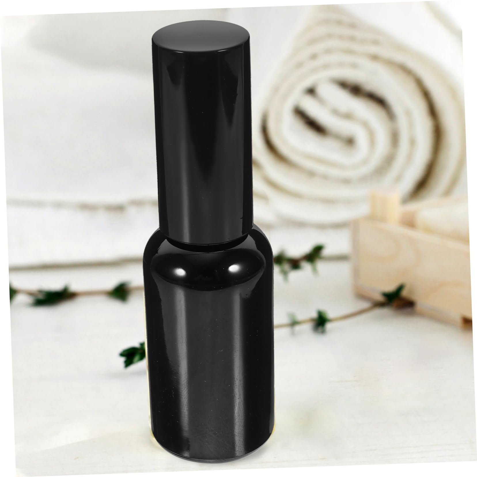 FRCOLOR Nachfüllbare Parfüm Sprühflasche 30ml aus Glas, Schwarz, 12 Stück | Airtightes Design, Einfache Dosierung, für Kosmetik und Öl, Kompakte Ausführung