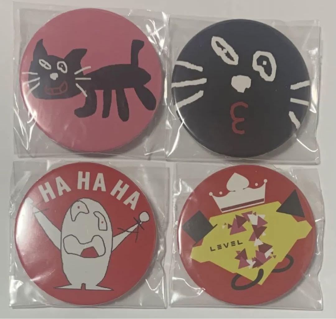 Amazon.co.jp: level3 缶バッジ キヨ キヨ猫 4点セット : Toys