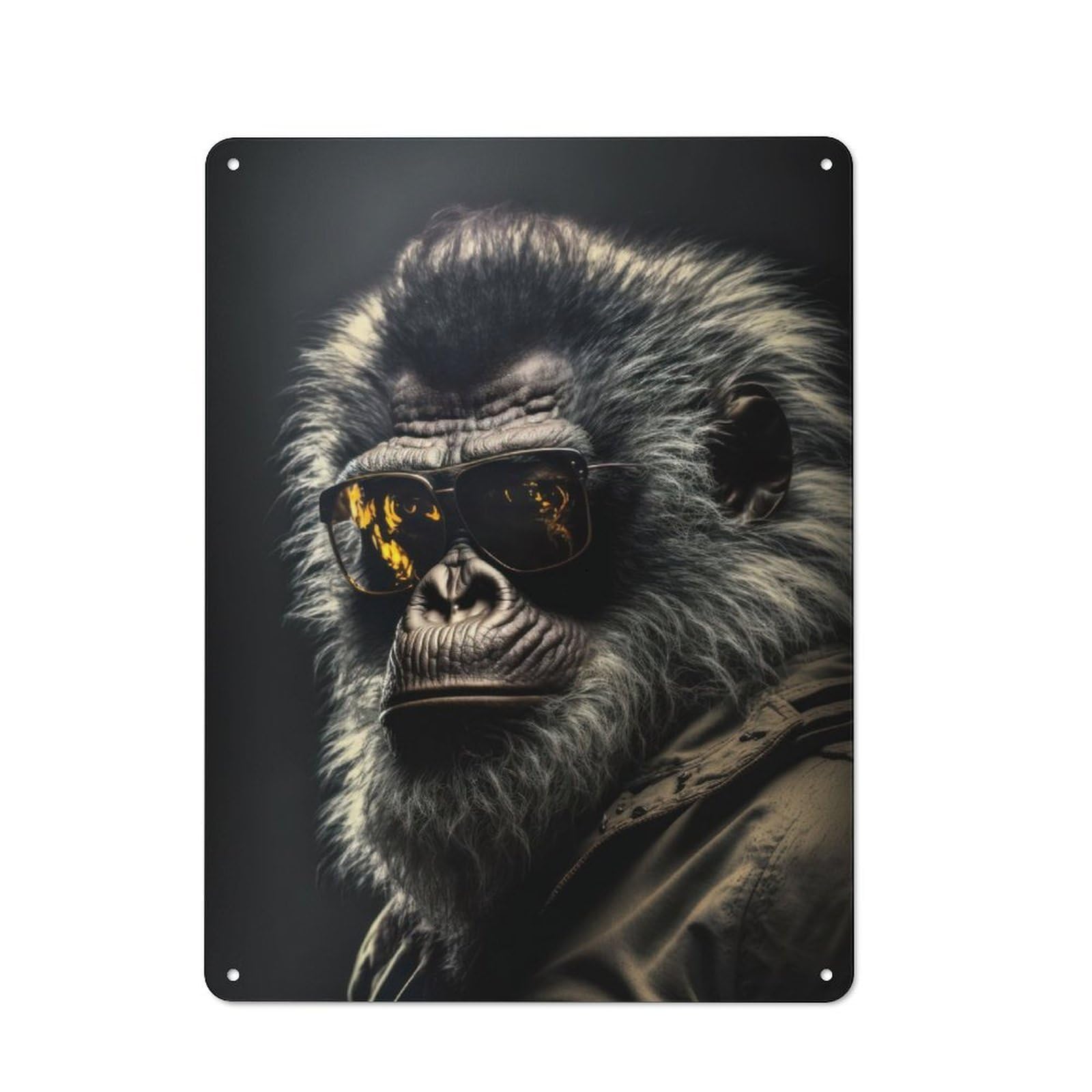 Junmoney The Shady Ape Retro Tin Sign 40X30cm For Garden Room Or Summerhouse, A Housewarming Gift For Garden Room Decor Fans