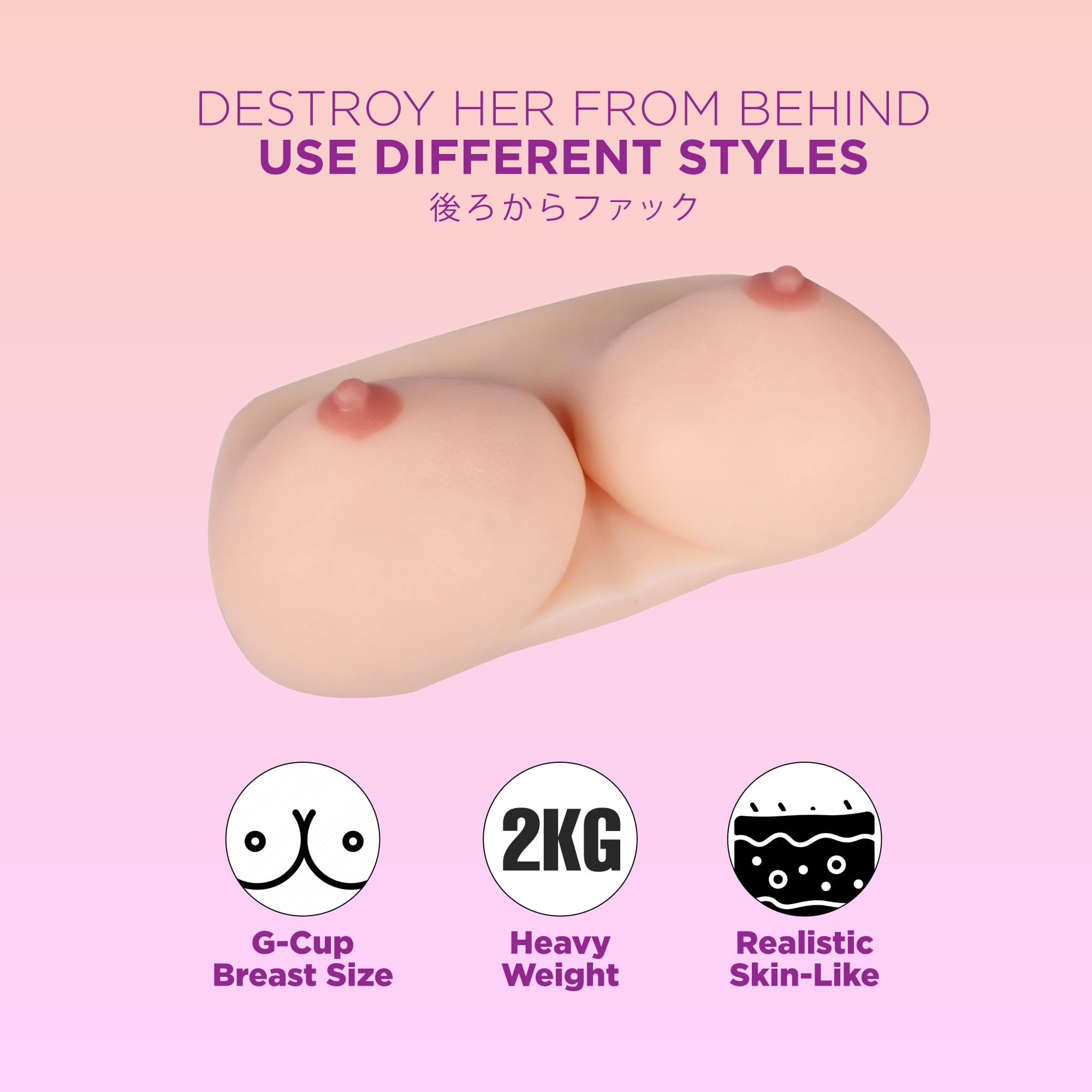 Super Big Breast Lifelike 2 KG Sex Doll Big Boobs Male Masturbator Boob Sex  Toys Love