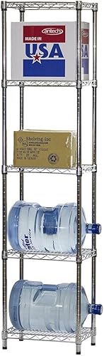 Miniatura 3 de 12" D x 18" W cromado alambre  Estantería con 5 estantes